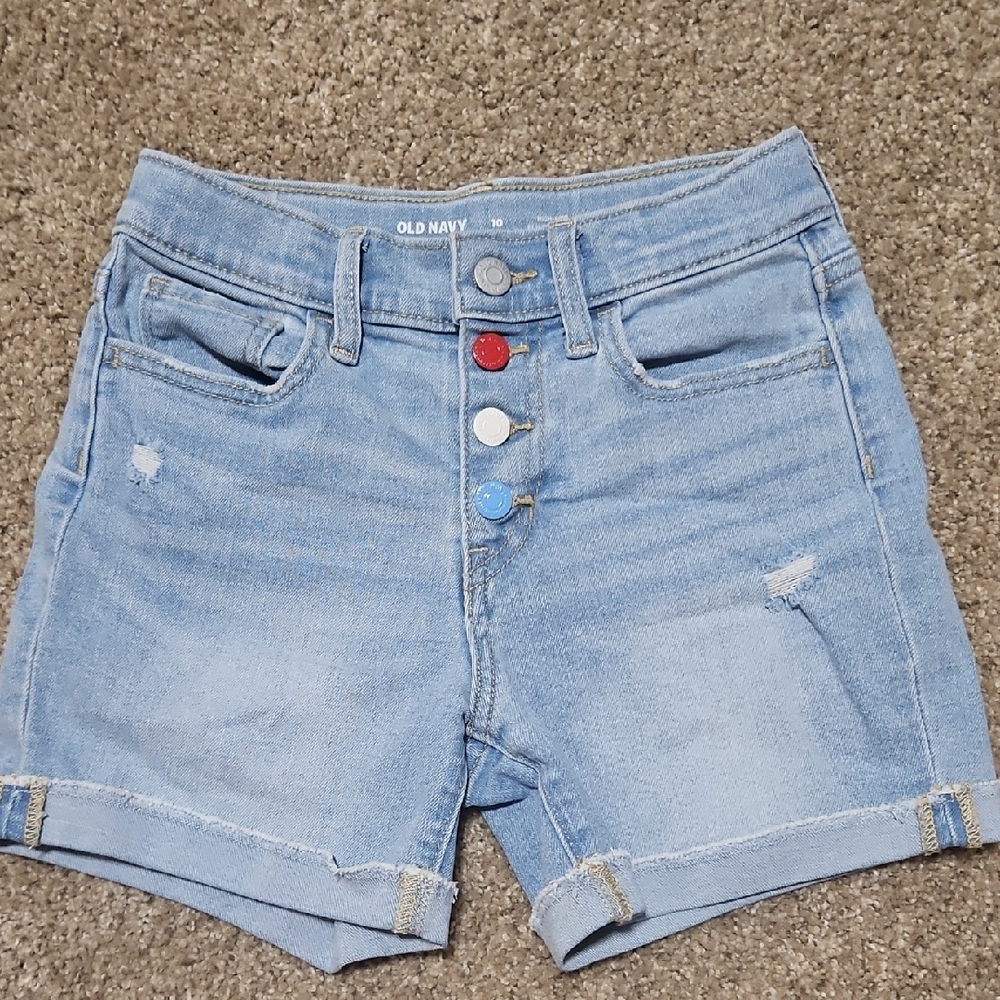 Old Navy Blue Cuffed Denim Shorts